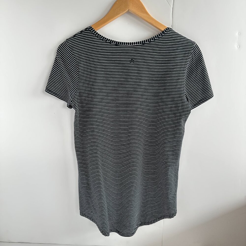 Lululemon Love Crew III - Black & White Stripe - Picture 6 of 8